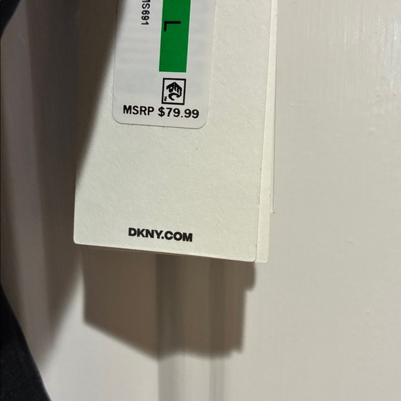 DKNY black ruffle trim ruched front UPF 40+ one piece swimsuit - Picture 3 of 5